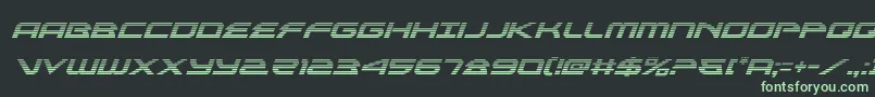 フォントalexisv3gradital – 黒い背景に緑の文字