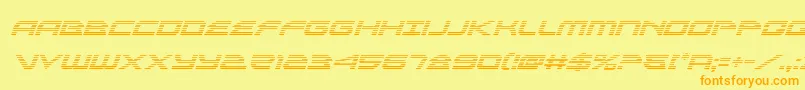 alexisv3gradital Font – Orange Fonts on Yellow Background