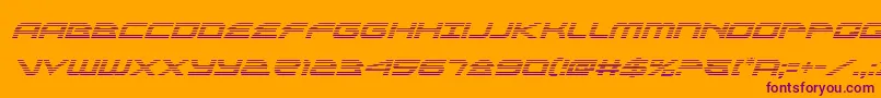 alexisv3gradital Font – Purple Fonts on Orange Background