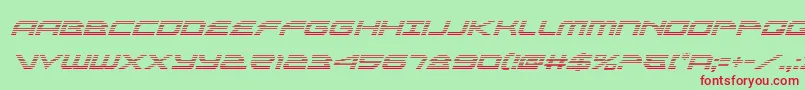 Шрифт alexisv3gradital – красные шрифты на зелёном фоне