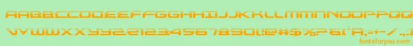 alexisv3half Font – Orange Fonts on Green Background