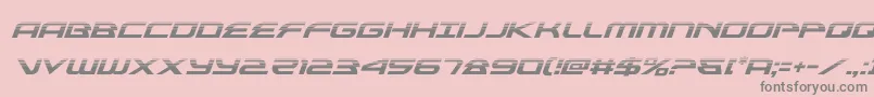 alexisv3halfital Font – Gray Fonts on Pink Background