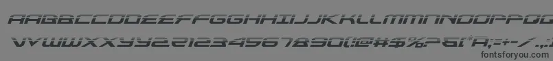 フォントalexisv3halfital – 黒い文字の灰色の背景