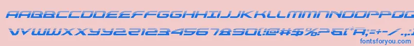 alexisv3halfital Font – Blue Fonts on Pink Background