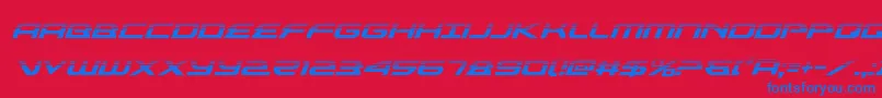 alexisv3halfital Font – Blue Fonts on Red Background