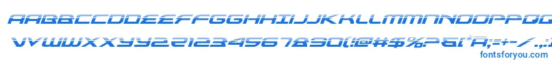 alexisv3halfital Font – Blue Fonts on White Background