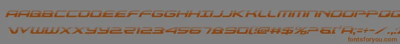Шрифт alexisv3halfital – коричневые шрифты на сером фоне