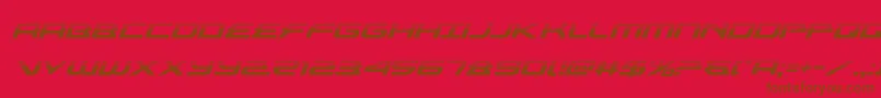 alexisv3halfital Font – Brown Fonts on Red Background