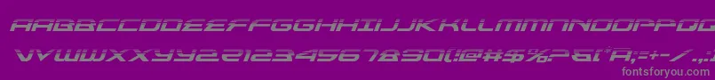alexisv3halfital-fontti – harmaat kirjasimet violetilla taustalla