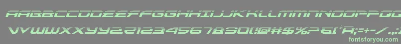 alexisv3halfital Font – Green Fonts on Gray Background