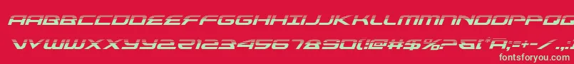 alexisv3halfital Font – Green Fonts on Red Background