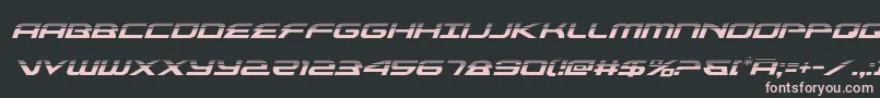 フォントalexisv3halfital – 黒い背景にピンクのフォント