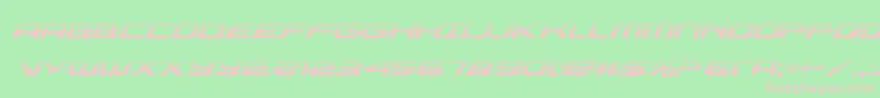 alexisv3halfital-fontti – vaaleanpunaiset fontit vihreällä taustalla