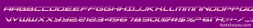 Fonte alexisv3halfital – fontes rosa em um fundo violeta