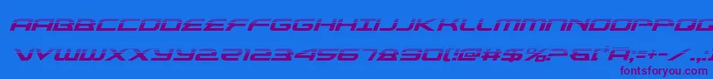 Шрифт alexisv3halfital – фиолетовые шрифты на синем фоне