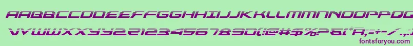 alexisv3halfital Font – Purple Fonts on Green Background