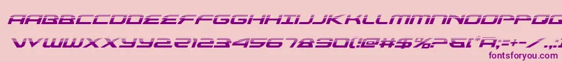 フォントalexisv3halfital – ピンクの背景に紫のフォント