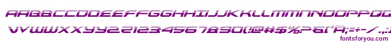 フォントalexisv3halfital – 白い背景に紫のフォント