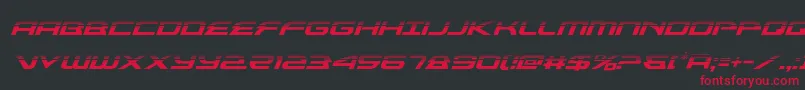 alexisv3halfital Font – Red Fonts on Black Background