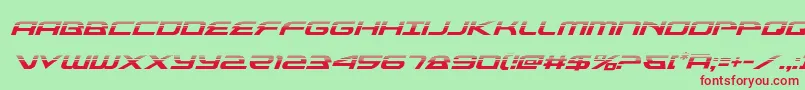 alexisv3halfital Font – Red Fonts on Green Background