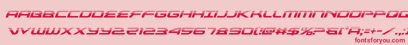 フォントalexisv3halfital – ピンクの背景に赤い文字