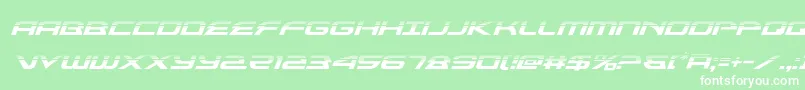 フォントalexisv3halfital – 緑の背景に白い文字