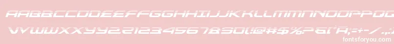 alexisv3halfital-Schriftart – Weiße Schriften auf rosa Hintergrund