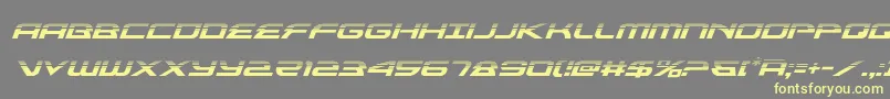 Шрифт alexisv3halfital – жёлтые шрифты на сером фоне