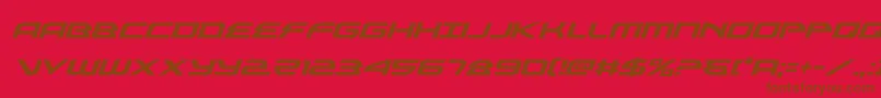 Шрифт alexisv3ital – коричневые шрифты на красном фоне