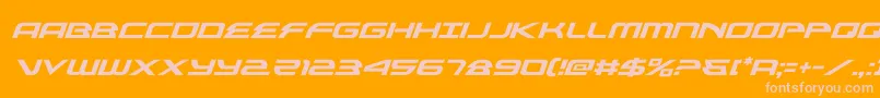 Шрифт alexisv3ital – розовые шрифты на оранжевом фоне