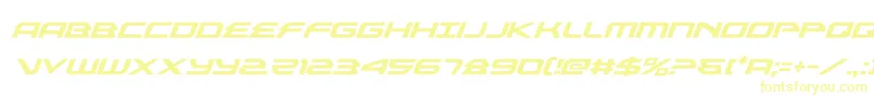 alexisv3ital-Schriftart – Gelbe Schriften auf weißem Hintergrund