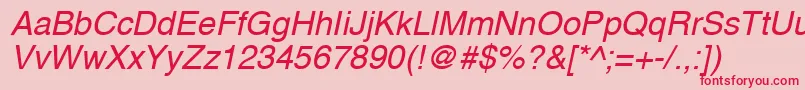 More about LettericaItalic Font LettericaItalic Font – Red Fonts on Pink Background