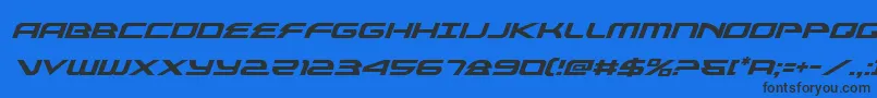 alexisv3ital Font – Black Fonts on Blue Background