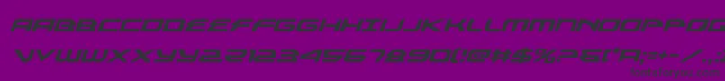 alexisv3ital Font – Black Fonts on Purple Background