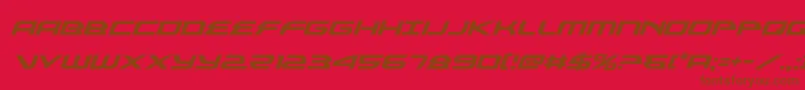 alexisv3ital Font – Brown Fonts on Red Background