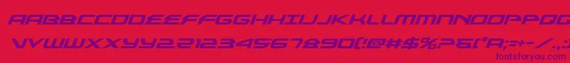alexisv3ital-Schriftart – Violette Schriften auf rotem Hintergrund