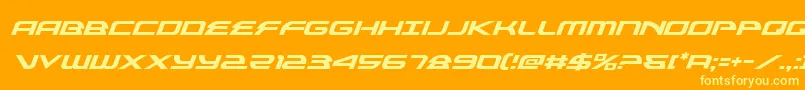 alexisv3ital Font – Yellow Fonts on Orange Background