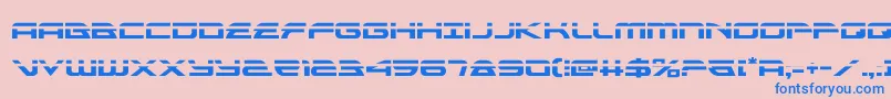 alexisv3laser Font – Blue Fonts on Pink Background