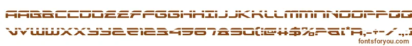 フォントalexisv3laser – 白い背景に茶色のフォント