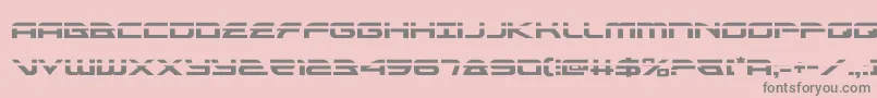 alexisv3laser Font – Gray Fonts on Pink Background