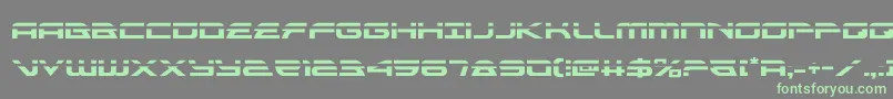 alexisv3laser-Schriftart – Grüne Schriften auf grauem Hintergrund
