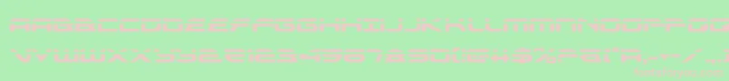 alexisv3laser Font – Pink Fonts on Green Background