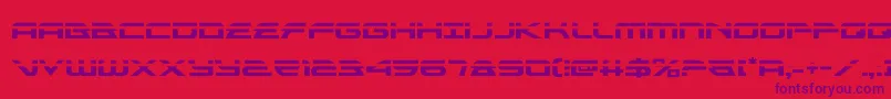 alexisv3laser Font – Purple Fonts on Red Background