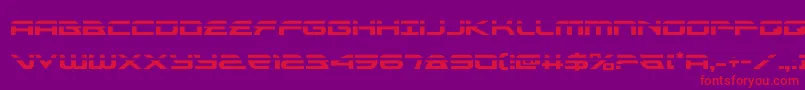 alexisv3laser-Schriftart – Rote Schriften auf violettem Hintergrund
