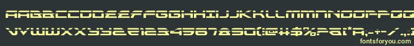 alexisv3laser Font – Yellow Fonts on Black Background