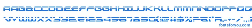 フォントalexisv3laser – 白い背景に青い文字