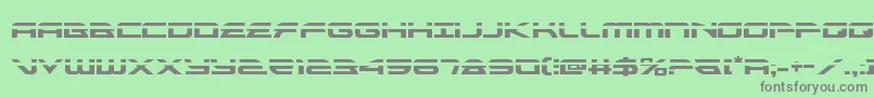 alexisv3laser Font – Gray Fonts on Green Background