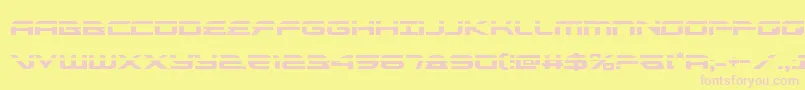 alexisv3laser Font – Pink Fonts on Yellow Background