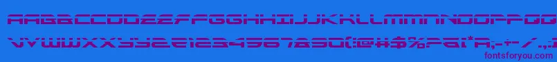 Więcej informacji o czcionce alexisv3laser Czcionka alexisv3laser – fioletowe czcionki na niebieskim tle