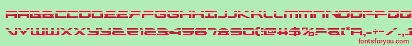 alexisv3laser Font – Red Fonts on Green Background